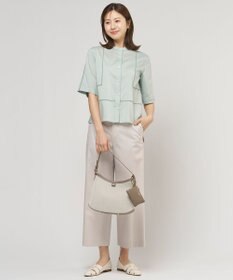 J.PRESS LADIES 【セットアップ対応・洗える・撥水】コットンFITTY ストレート パンツ
