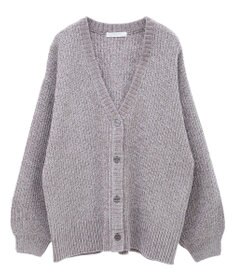 Green Parks ベロアモールＶネックカーディガン