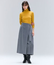 BEIGE， 【セットアップ対応・洗える・BAILA 11月号掲載】ZEPHYR / ウールライクアシンメトリープリーツスカート