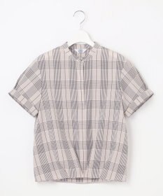 J.PRESS LADIES 【洗える・イージーケア】ドライタッチ ドビーチェック ブラウス