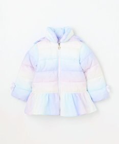 ANY KIDS 【フード取り外し/洗濯機可能】中綿フリル リボンコート