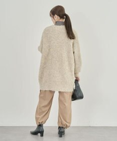 Green Parks ブークレーＶネックミディ丈カーディガン