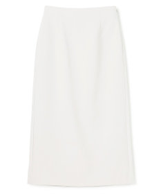 UNFILO 【選べる着丈】ダブルクロス Iラインスカート