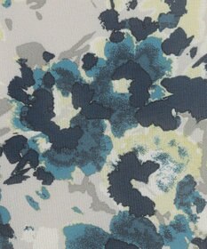 自由区 【洗える】オータムダリアプリント スカート