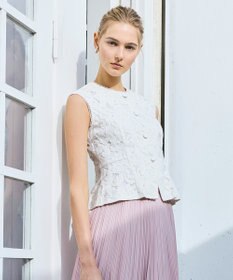 TOCCA SWEET LACE GILET ジレ アイボリー系