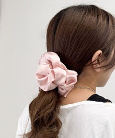 WEGO Lサテンドットシュシュ