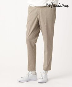 23区GOLF 【23Fondation/MEN】千鳥格子柄 ジャージーパンツ