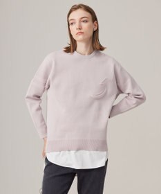 ICB 【洗える】ナンバリングカラーニット  プルオーバー