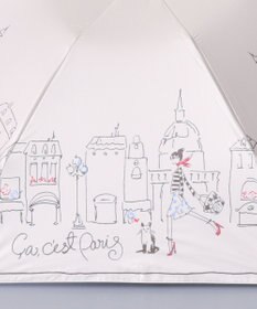 AURORA BLAO (ブラオ) イラスト柄 晴雨兼用傘 (折り畳み・ミニ)