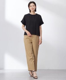 J.PRESS LADIES S 【洗える】チェックコンビジャージー カットソー