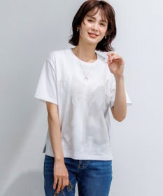 組曲 【WEB限定】トロンプルイユ レースキャミソール Ｔシャツ