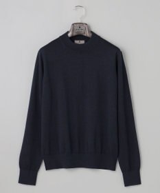 GOTAIRIKU 25年新作【洗える/チクチクしにくい/ピリングしにくい】イタリア糸 ハイゲージ カバーネックニット_WOOL100％