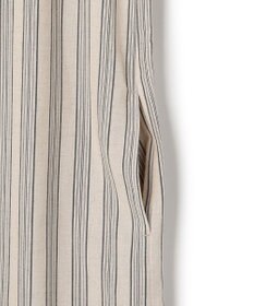 J.PRESS YORK STREET 【WOMEN】リネンストライプ ノースリーブ ワンピース