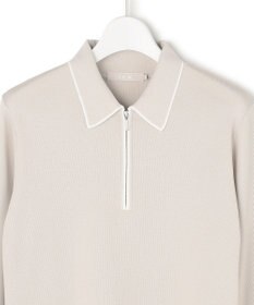 ICB シンセティックフルニードル ハーフジップニット