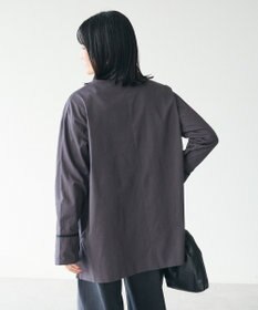 CRAFT STANDARD BOUTIQUE 刺繍入りツイルＶネックチュニック