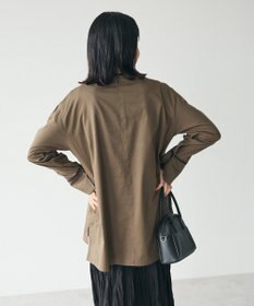 CRAFT STANDARD BOUTIQUE 刺繍入りツイルＶネックチュニック