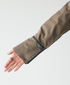 CRAFT STANDARD BOUTIQUE 刺繍入りツイルＶネックチュニック