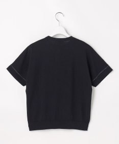 J.PRESS LADIES COOL MINT COTTON POLYESTER ヘンリーネック ニット プルオーバー