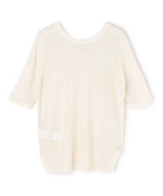 BEIGE， JULIE / コットンシルク 2WAY半袖ニット