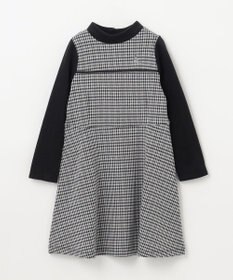 組曲 KIDS 【110-140㎝】チェックジャガード ワンピース