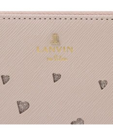 LANVIN en Bleu リュクサンブールハート Lファスナー長財布