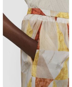 JOSEPH マーブルプリント　シルクトラウザーズ