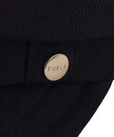 MOONBAT 【日本製/洗える/サイズ調整】フルラ (FURLA) ロゴチャーム付 キャスケット