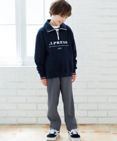 J.PRESS KIDS 【140-170cm】ミニ裏毛 ハーフジップ トレーナー