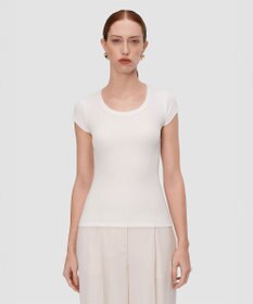 JOSEPH コットンリブ　トップ