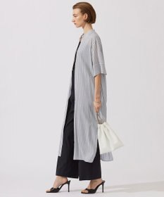 ICB 【接触冷感・洗える】 キュプラローンストライプ ワンピース