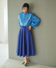 #Newans 【洗濯機可能】ウェイビービブデザインブラウス