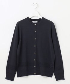 J.PRESS LADIES L 【洗える】レーヨンエリートストレッチ 編み柄 カーディガン