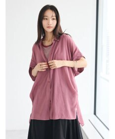 CRAFT STANDARD BOUTIQUE ヴィンテージボイルミルフィーユ襟付きシャツチュニック