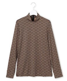 ICB 【30th ANNIVERSARY】 モノグラムプリントスムース ボウタイブラウス