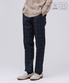 J.PRESS MEN 【吸水速乾 / ストレッチ / 洗える】クールマックスサッカー ステムテーパードパンツ ネイビー系3