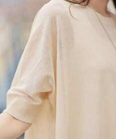 Tiaclasse 【新色追加】サラサラUVシアーニットドルマントップス