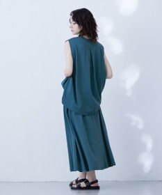 J.PRESS YORK STREET 【WOMEN】タックノースリーブ プルオーバー