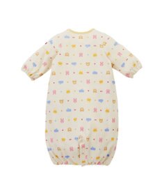 MIKI HOUSE HOT BISCUITS 【50-60㎝】 スムース素材 総柄ツーウェイオール