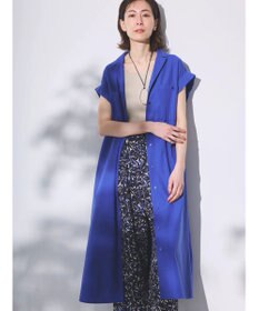 Green Parks 綿麻混開襟ワンピース