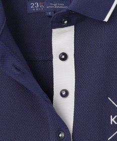 23区GOLF 【WOMEN】【UVカット】ハニカムカノコ長袖ポロシャツ