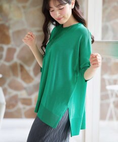 Tiaclasse 【新色追加】サラサラUVシアーニットドルマントップス