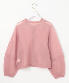 ANY SIS 【洗える】シアーランタンスリーブ カーディガン