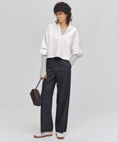 UNFILO タックワイドパンツ