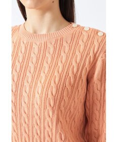 DAKS ミックスケーブル ニットプルオーバー（無撚コットン）