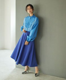 #Newans 【洗濯機可能】ウェイビービブデザインブラウス