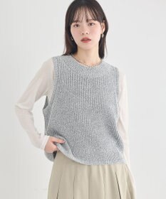 earth music&ecology クルーネックニットベスト