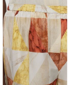 JOSEPH マーブルプリント　シルクトラウザーズ