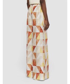 JOSEPH マーブルプリント　シルクトラウザーズ