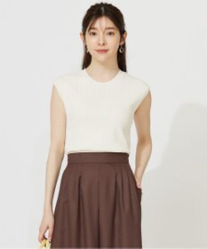 ANY SIS L 【洗える】レーシ－ディテールフレンチ ニット