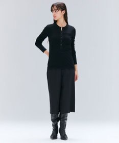 BEIGE， 【洗える・GISELe 10月号掲載】FORD / ウール配色メローヘンリーネックカットソー